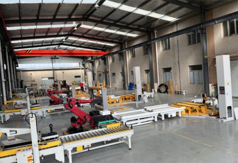 猫砂装箱码垛包装线