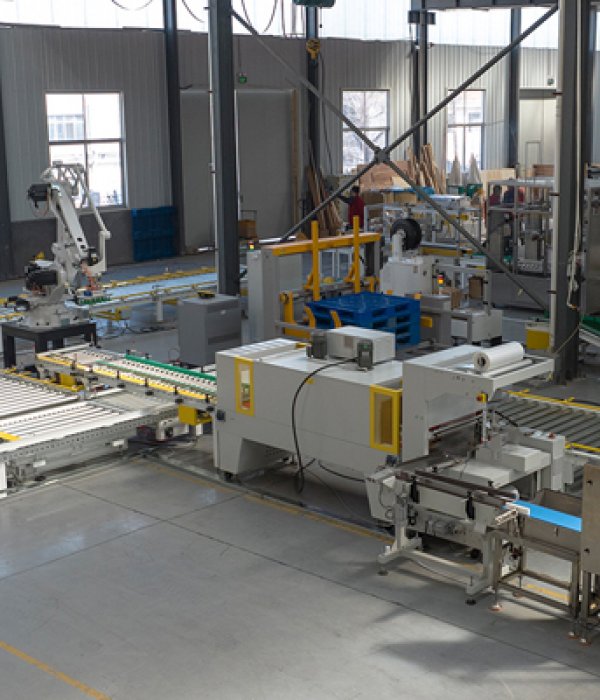 燃料棒自动套膜收缩码垛包装线